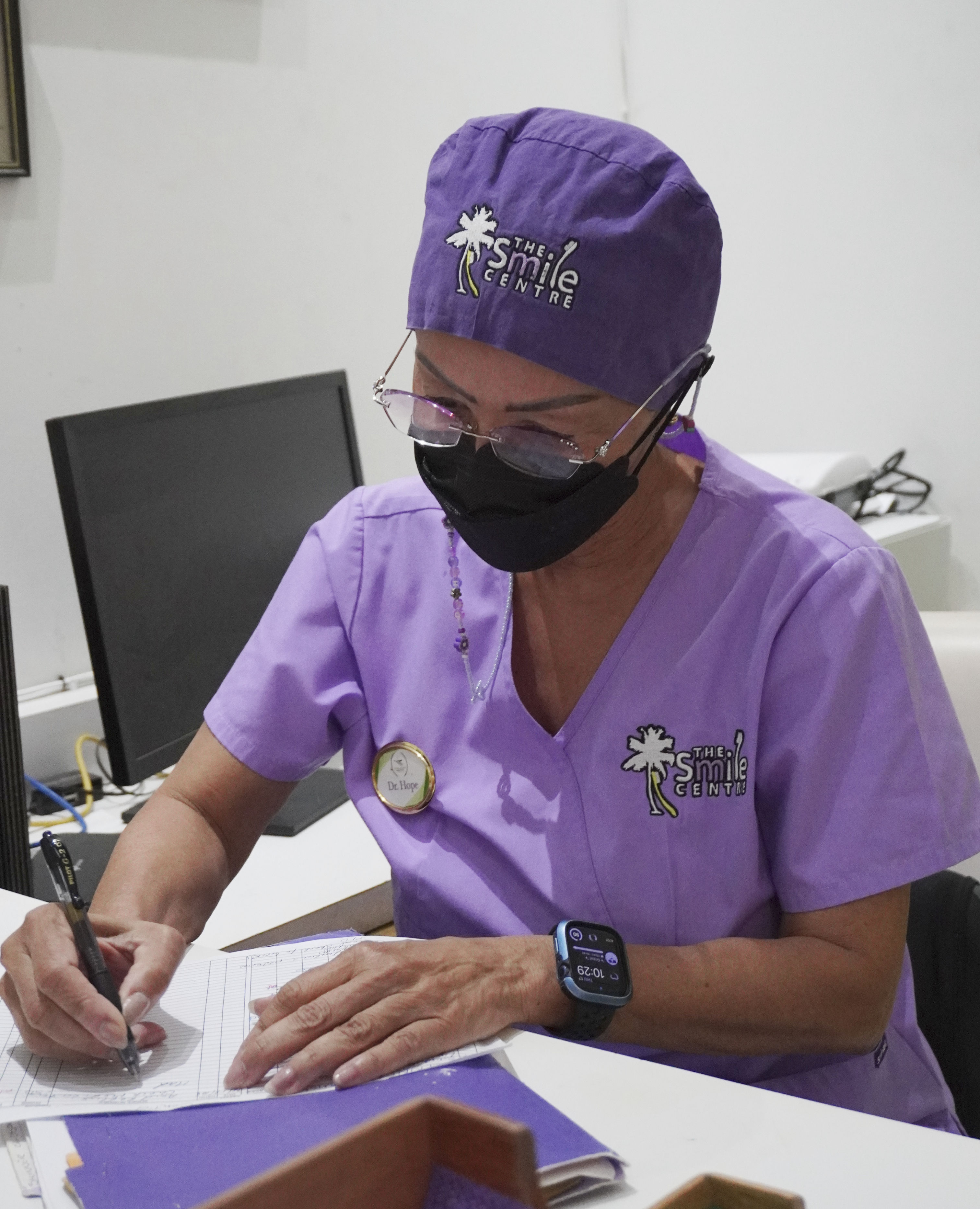 Dr. Hope in her office